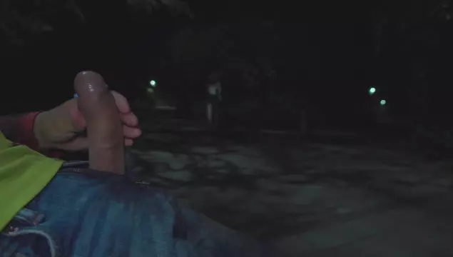 公園で知らない男のオナニーを見て興奮し手伝ってあげた